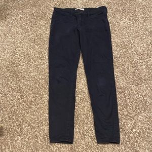 dark blue skinny jeans from Abercrombie & Fitch